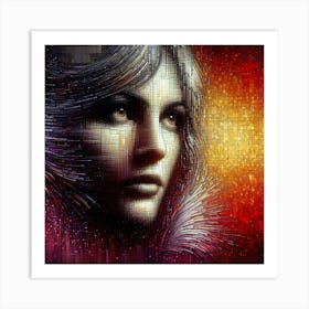 A mysterious woman 11 Art Print