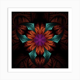 Fractal Flower Fantasy Floral 1 Art Print