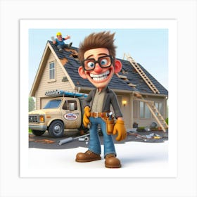 Home Repair Man 1 Art Print