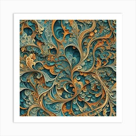 Abstract Fractal Art 2 Art Print