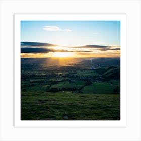 Sunset Over The Dales 3 Art Print