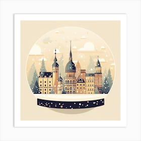 Cologne Germany Snowglobe Art Print