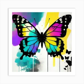 Butterfly Painting 168 Art Print