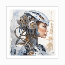 Artificial Intelligence Watercolor Trending On Artstation Sharp Focus Studio Photo Intricate De Art Print