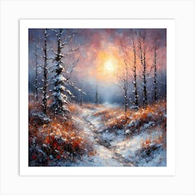 Silent Winter Dawn Art Print