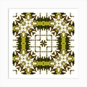 Green Abstract Pattern Decor Art Print