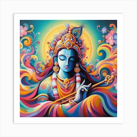 Lord Krishna 13 Art Print
