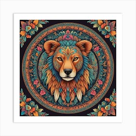 Lion Head 1 Art Print