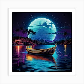 Hawaiian Night Art Print