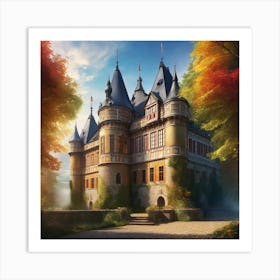 Castle In The Woods 6 Art Print