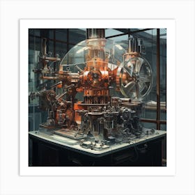 Machine In A Room Art Print