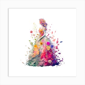 Watercolour Lady  Art Print