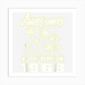 Awesome Since 1968 Birthday 1968 Vintage 1968 Vintage Art Print