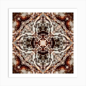 Abstract Pattern Burnt Art Print