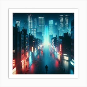 Futuristic City 10 Art Print