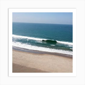 Aerial View Of A Beach 2 Art Print