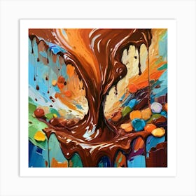 Chocolate Pouring 11 Art Print