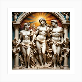 An ancient painting from Roman art 1 Art Print