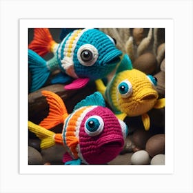 Poisson Amigurumi au crochet  Art Print