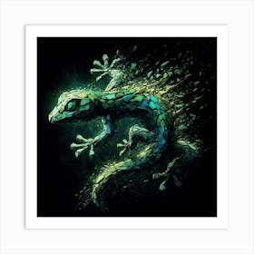 Gecko Art Print