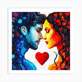 Valentines Hearts - Love In The Air Art Print