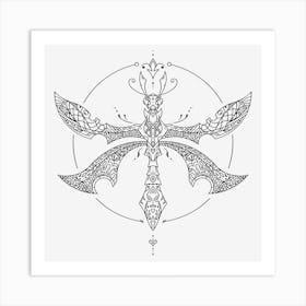 Mandala Insect 03 Art Print