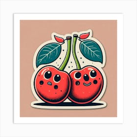 Cherry Couple 3 Art Print