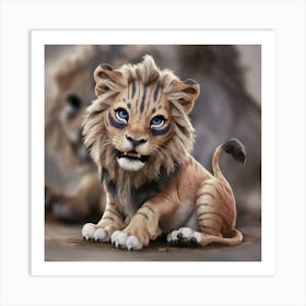 Lion Cub Art Print