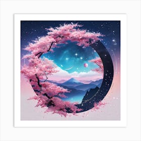 Sakura Trees 8 Art Print