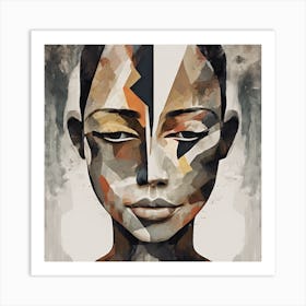 Abstract Face Two Art Print 2 Art Print