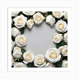 White Roses 10 Art Print