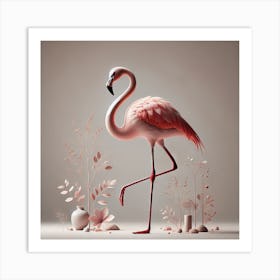 Flamingo 12 Art Print