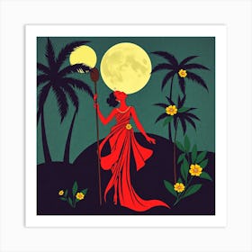 Hawaiian Woman 1 Art Print