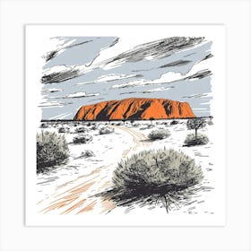 Uluru 5 Art Print