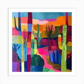 Colourful Gardens Desert Botanical Garden Usa 4 Art Print