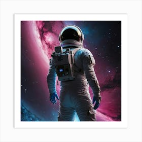 Space Astronaut In Space Art Print