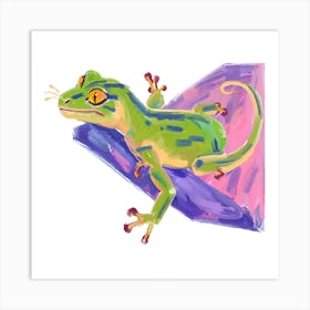 Gecko Lizard 01 Art Print