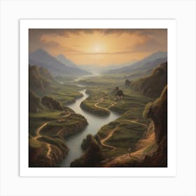 'River Valley' Art Print