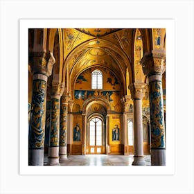 Interior Of A Church Art Print