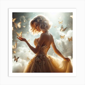 Blonde Angel Art Print