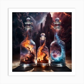 Magic Bottles Art Print