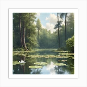 Lily Pond Art Print