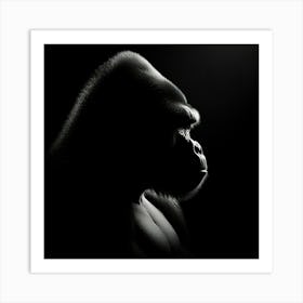 Portrait Of A Gorilla 2 Art Print