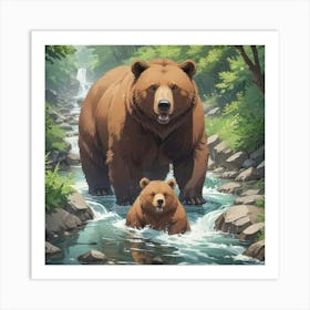 Bear Family Art Print