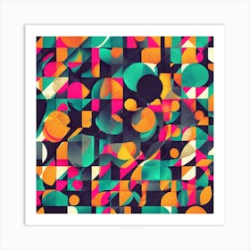 Abstract Geometric Pattern Art Print