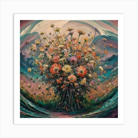 Bouquet Of Flowers Art Print