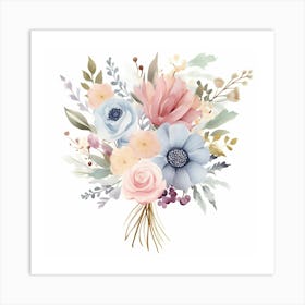 Watercolor Bouquet 4 Art Print