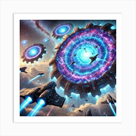 A Vivid Depiction Of The Portal Deployment Ability Art Print