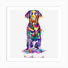 The Love Of Labrador Retriever Art Print