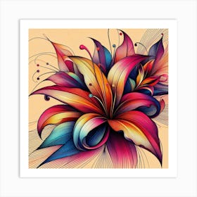 Colorful Flower Art Print